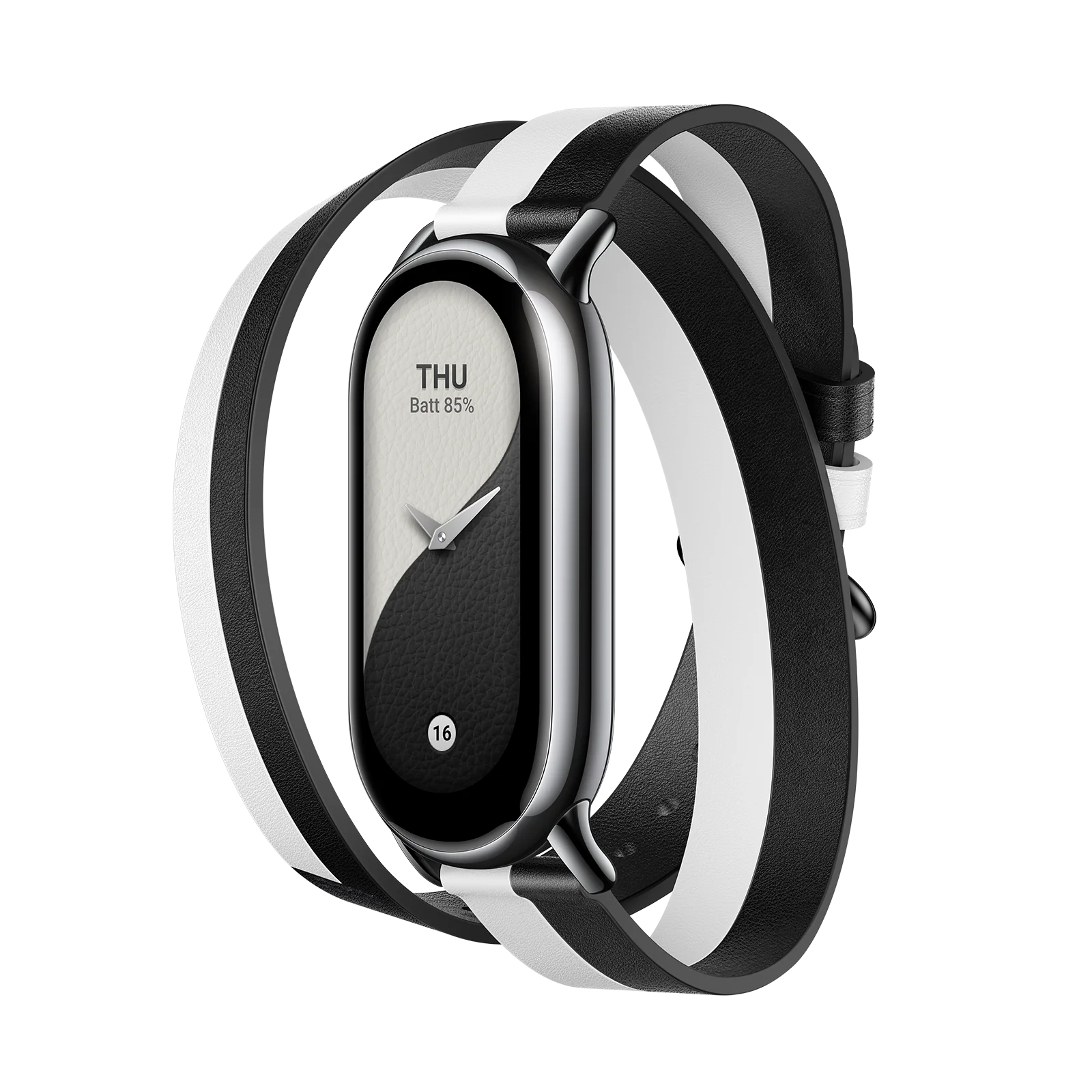 Xiaomi Smart Band 8 Double Wrap Strap Black And White